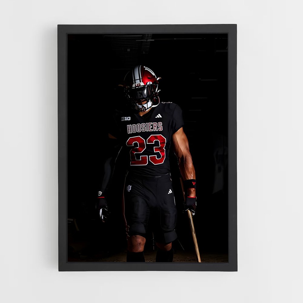 Poster Indiana Warrior – affiche Basketball (vue 2)